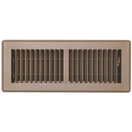 Tru Aire 4 in. x 12 in. Brown Floor Register 150MB 04X12